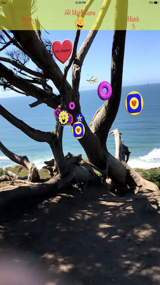 AR Match Game Screenshots