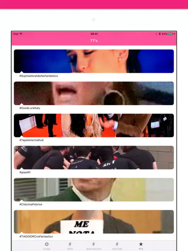Hashtag | Social Talk & Live Chat & Sports Fan iPad 应用截图