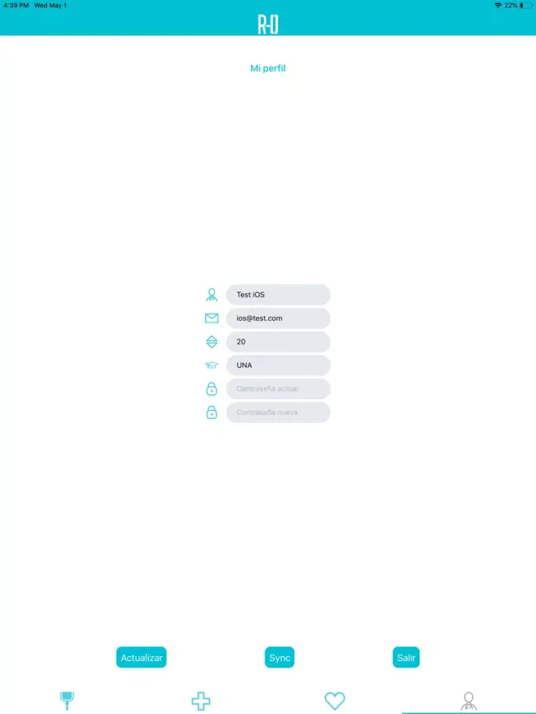 R-0 Solución iPad स्क्रीनशॉट