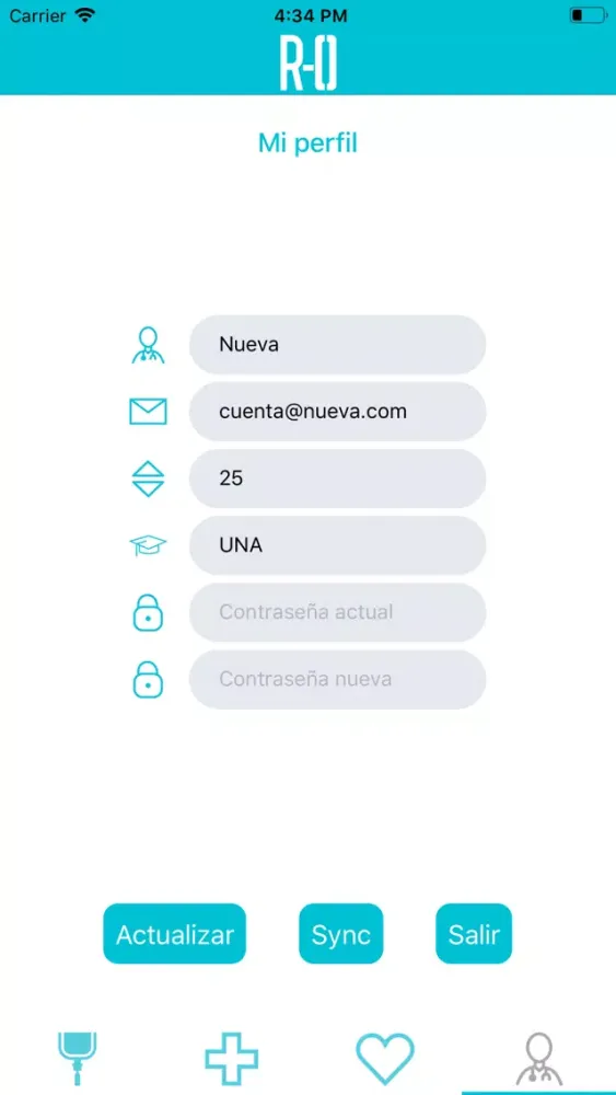 R-0 Solución स्क्रीनशॉट