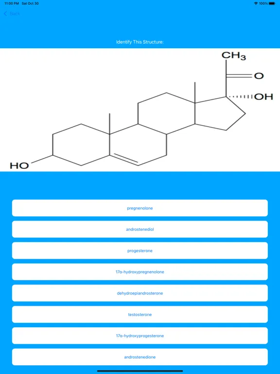 ภาพหน้าจอของ Androgen Hormones Tutor iPad 