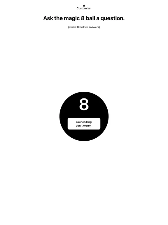 Gaslight Me! Magic 8 Ball iPad  스크린샷