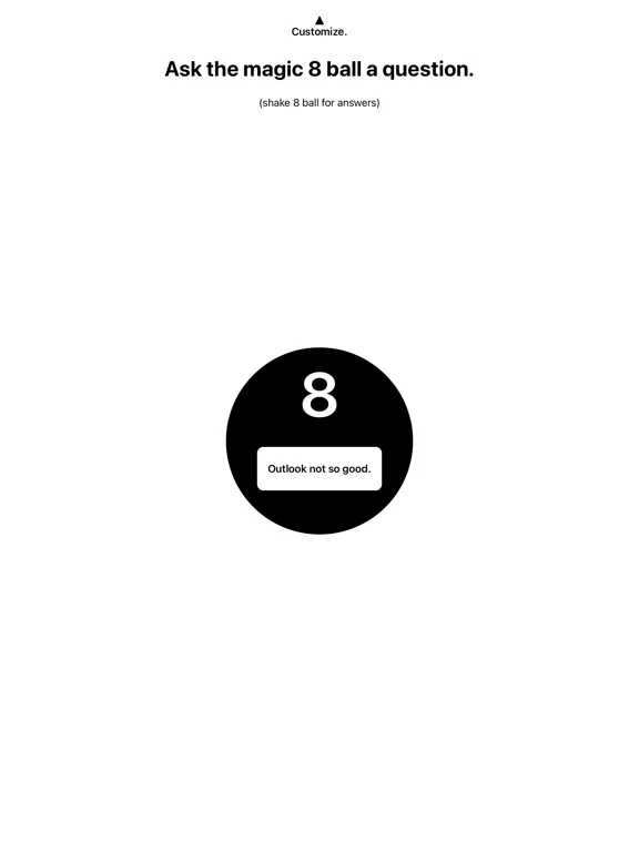 Gaslight Me! Magic 8 Ball iPad  스크린샷