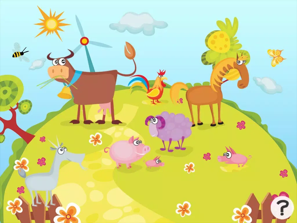 Ảnh chụp màn hình của Animal game for children age 2-5: Get to know the animals of the farm iPad 