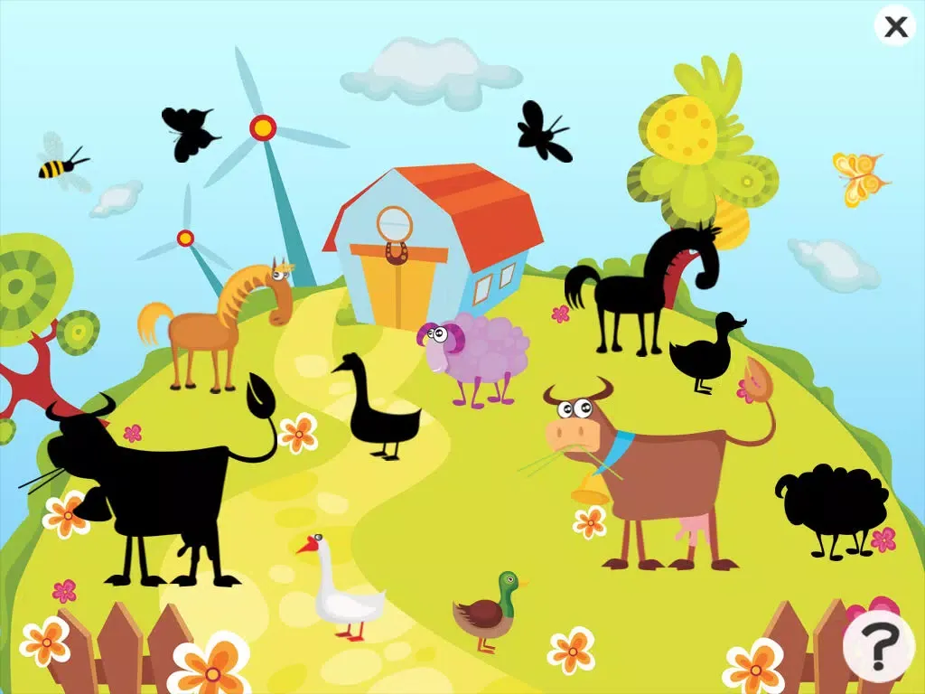 Ảnh chụp màn hình của Animal game for children age 2-5: Get to know the animals of the farm iPad 