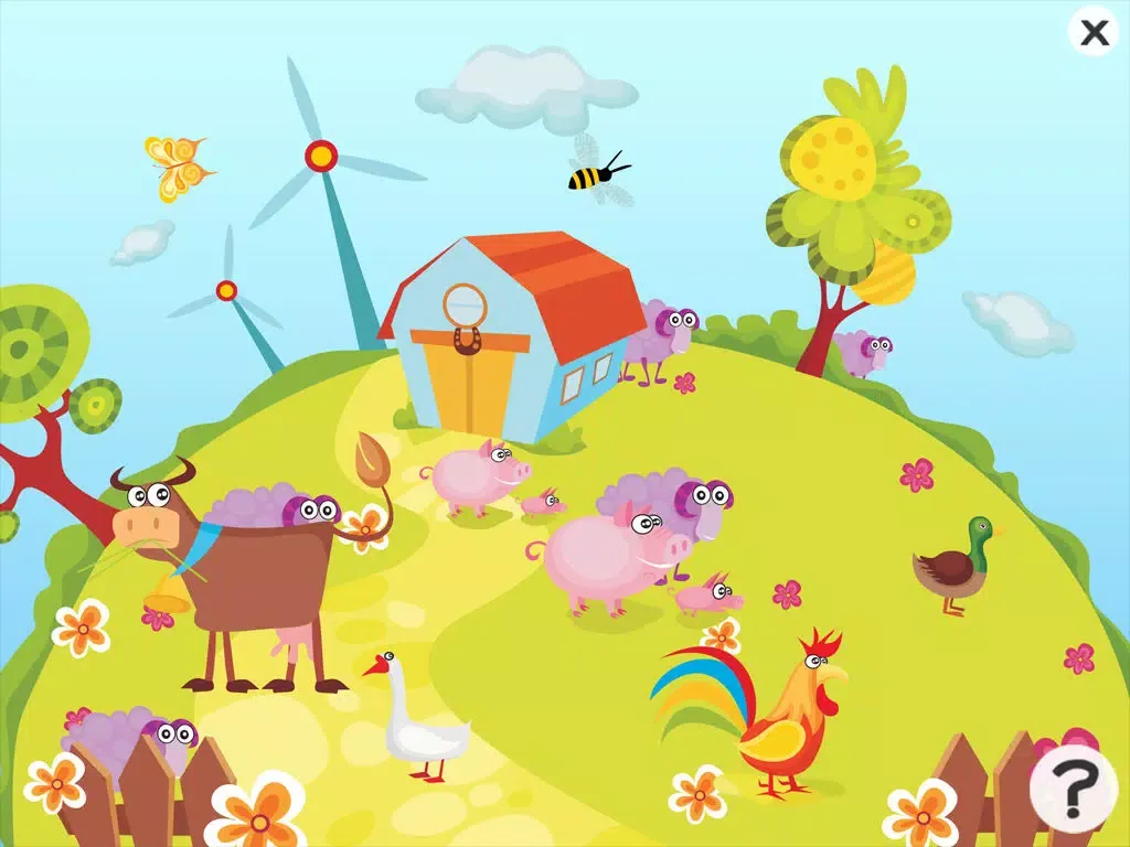 Ảnh chụp màn hình của Animal game for children age 2-5: Get to know the animals of the farm iPad 