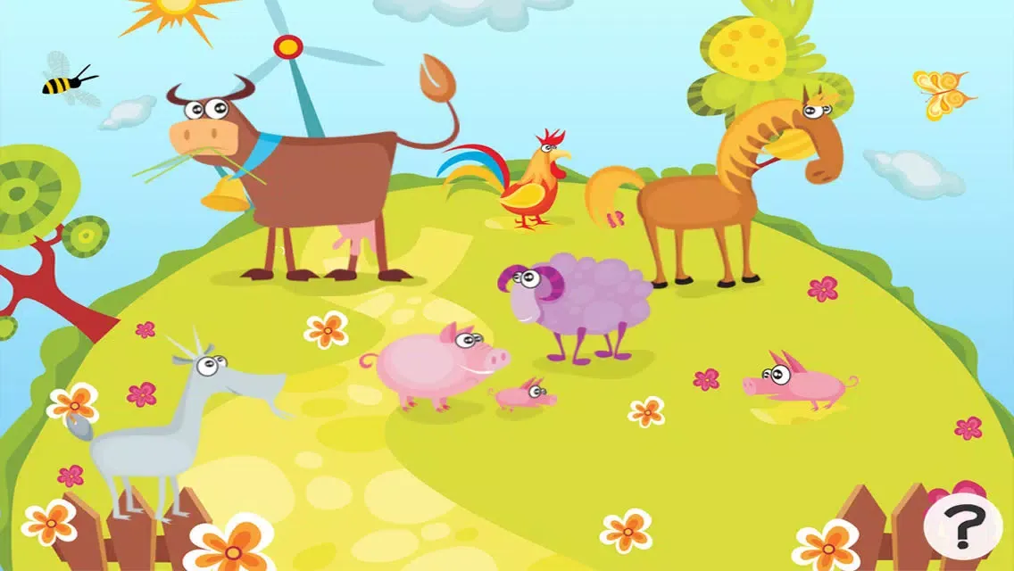 Ảnh chụp màn hình của Animal game for children age 2-5: Get to know the animals of the farm