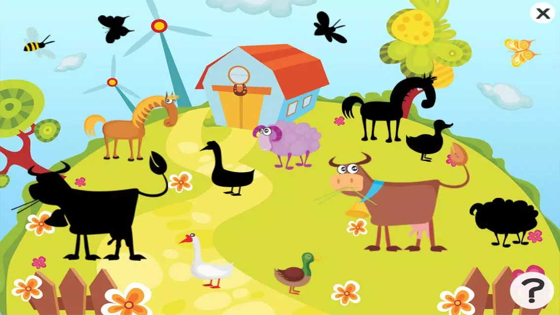 Ảnh chụp màn hình của Animal game for children age 2-5: Get to know the animals of the farm