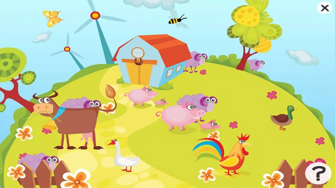 Ảnh chụp màn hình của Animal game for children age 2-5: Get to know the animals of the farm
