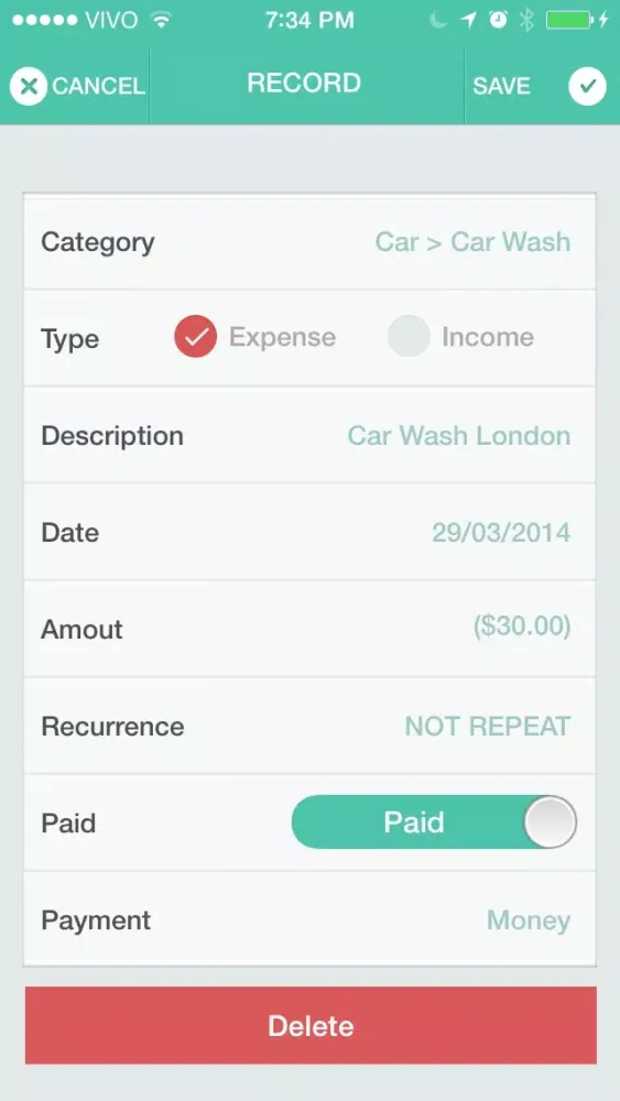 Tangkapan layar MyFin - Personal Finance