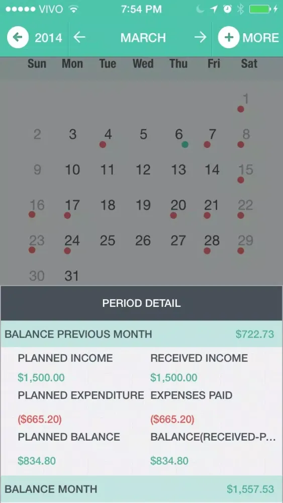 Tangkapan layar MyFin - Personal Finance