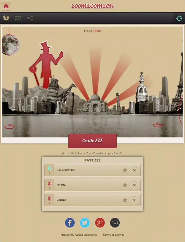ภาพหน้าจอของ ZoomZoomZen iPad 
