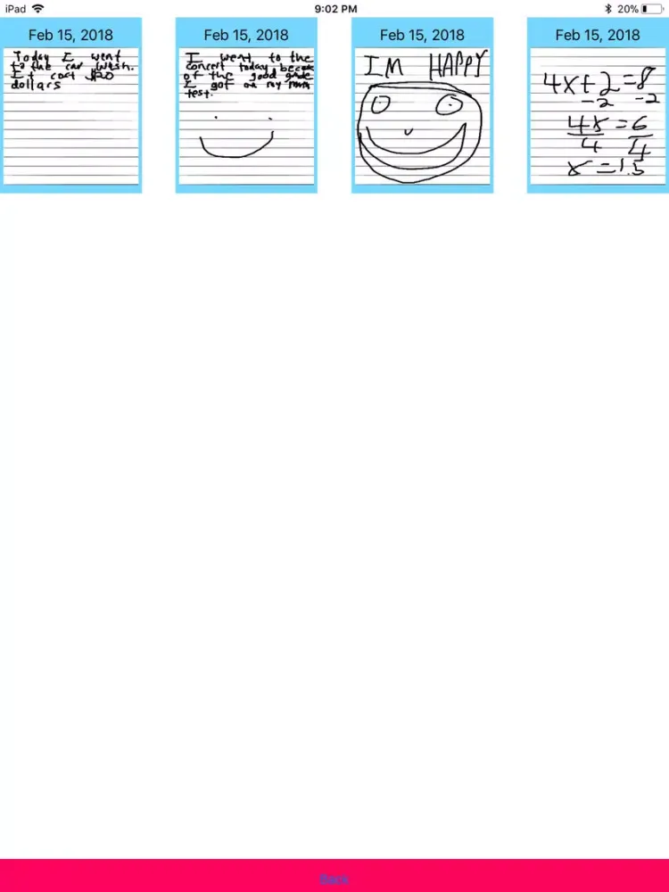 ภาพหน้าจอของ Day by Day Journal iPad 