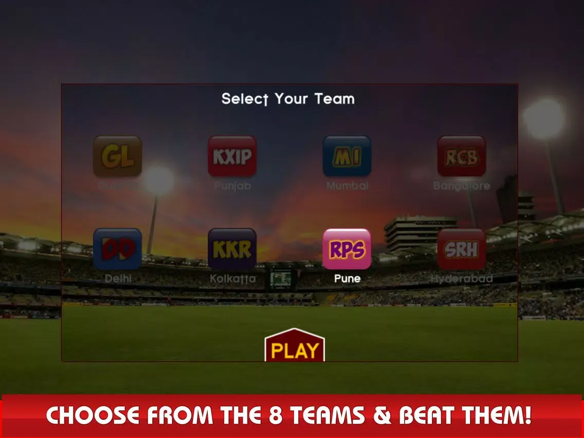 Tangkapan skrin World Cricket: T20 Live 2017 iPad 