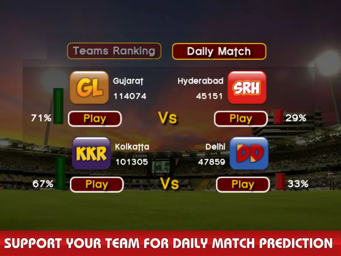 Tangkapan skrin World Cricket: T20 Live 2017 iPad 
