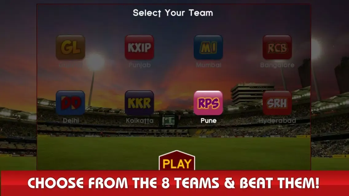 Tangkapan skrin World Cricket: T20 Live 2017