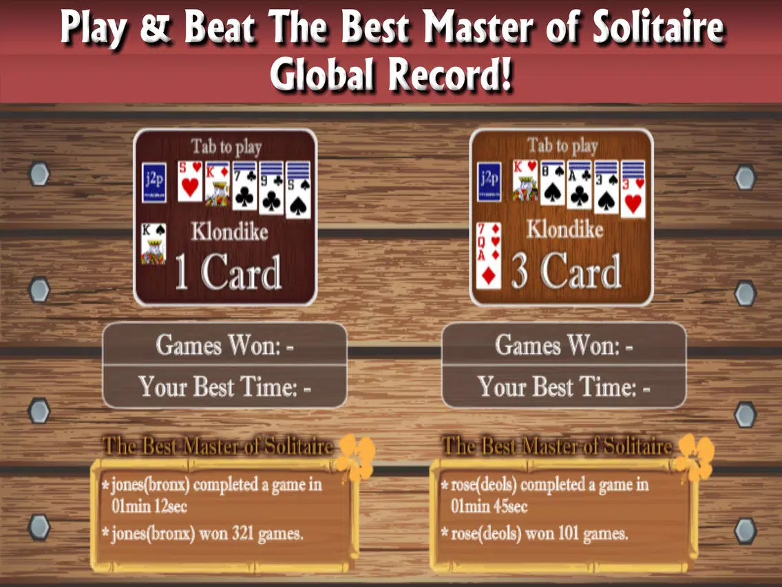 Tangkapan skrin Master of Solitaire Patience iPad 