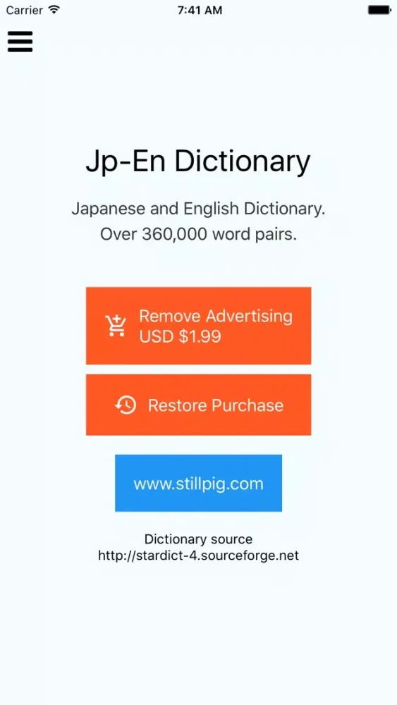 Offline Japanese English Dictionary Translator 스크린샷
