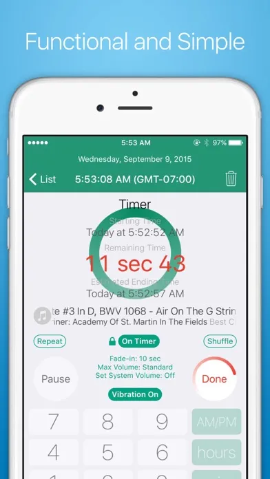 Musica Timer - Earphone Timer with Flexible Commands, Smart Input with a Numeric Keypad スクリーンショット
