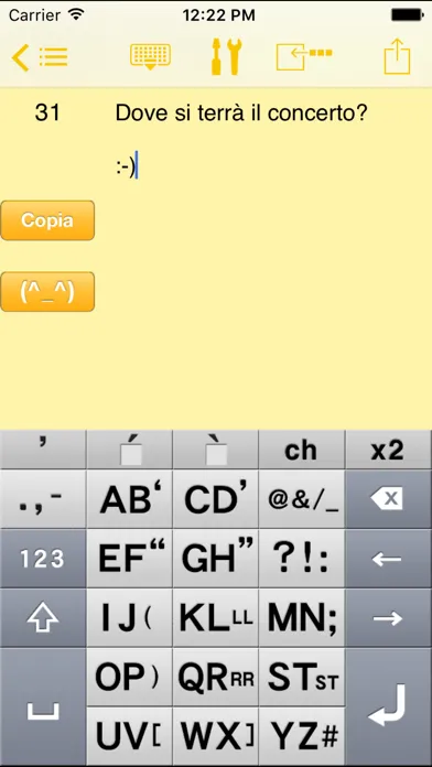 Capturas de pantalla de AEI Keyboard Note Italian
