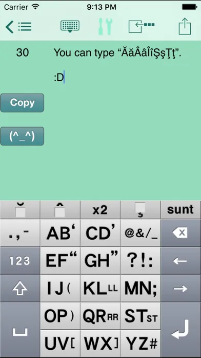 Capturas de tela do AEI Keyboard Note Rumanian