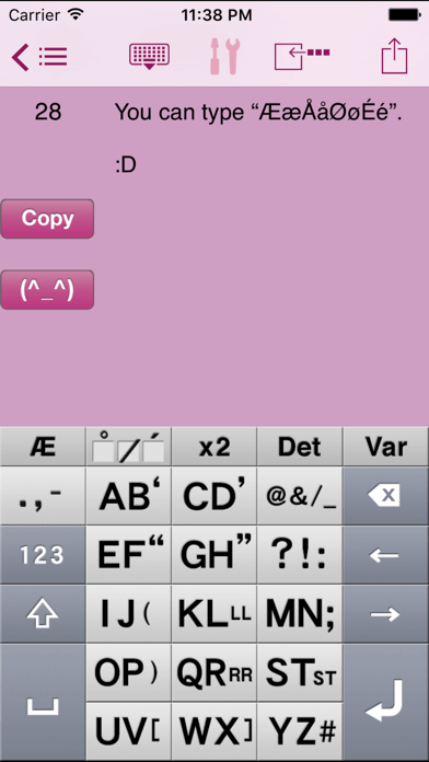Скриншоты AEI Keyboard Note Danish