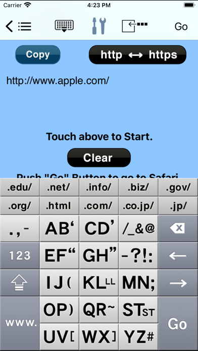 Ảnh chụp màn hình của AEI Keyboard URL Note