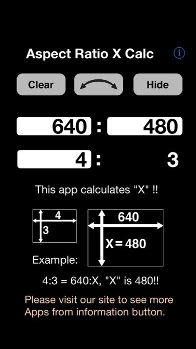 Capturas de pantalla de Aspect Ratio X Calc
