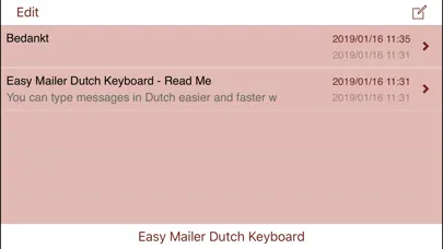 Tangkapan layar Easy Mailer Dutch Keyboard