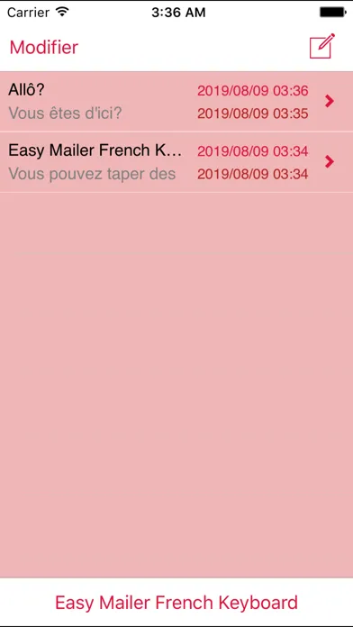 Easy Mailer French Keyboard سکرین شاٹس