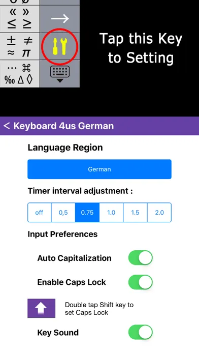 K4us German Keyboard スクリーンショット