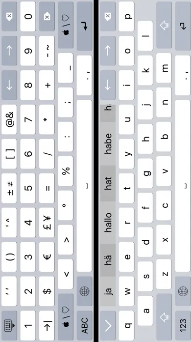 K4us German Keyboard スクリーンショット