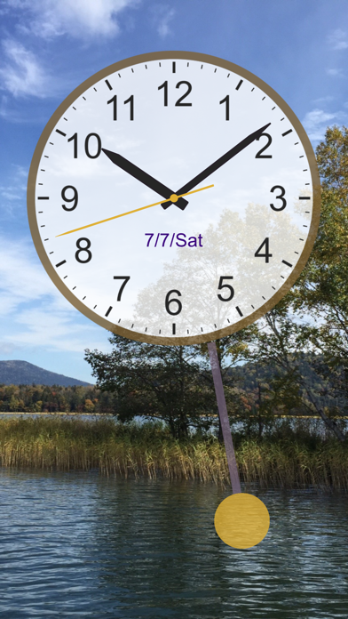 Analog Clock Lite - Pendulum سکرین شاٹس