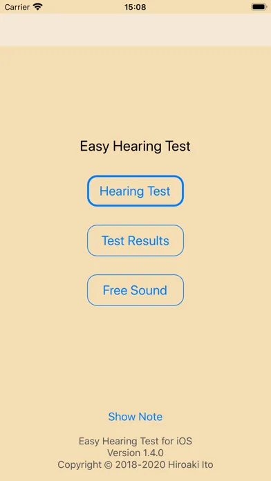 Screenshot di Easy Hearing Test