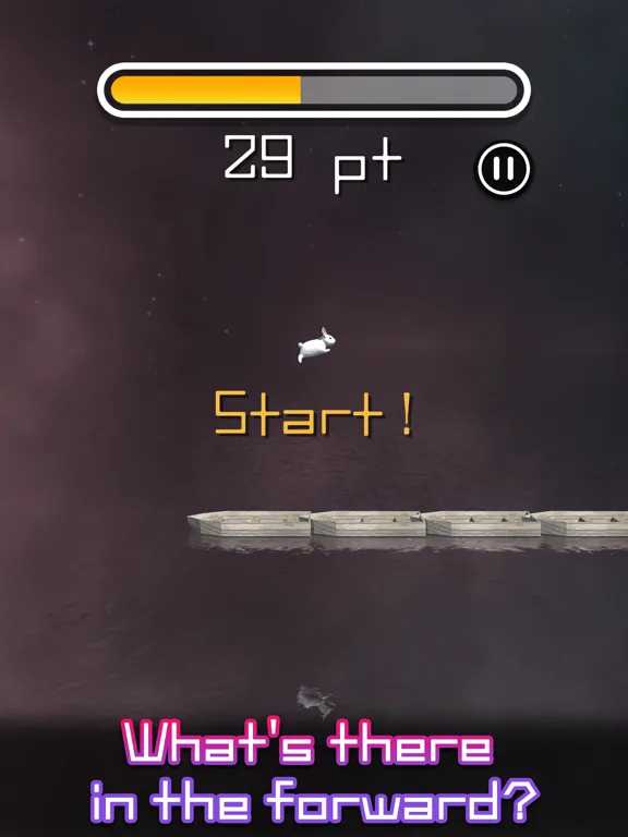 Ảnh chụp màn hình của Rabbit Jump 3D fun action game iPad 
