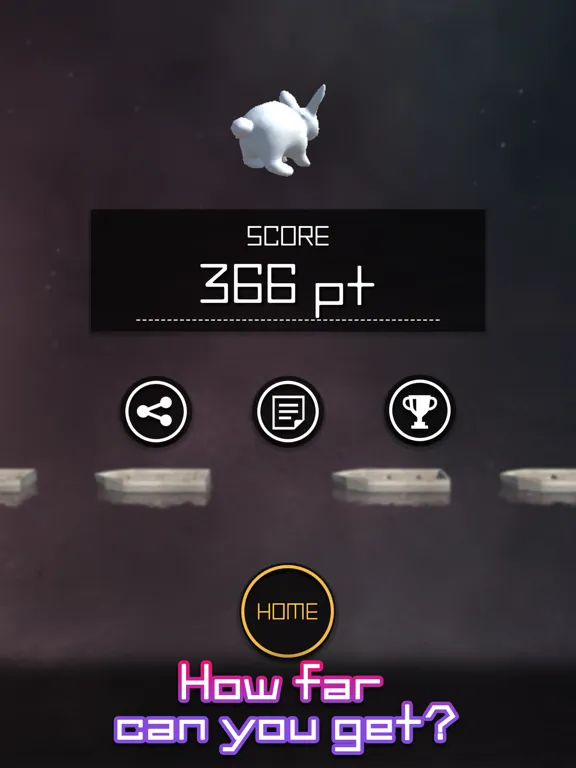 Ảnh chụp màn hình của Rabbit Jump 3D fun action game iPad 