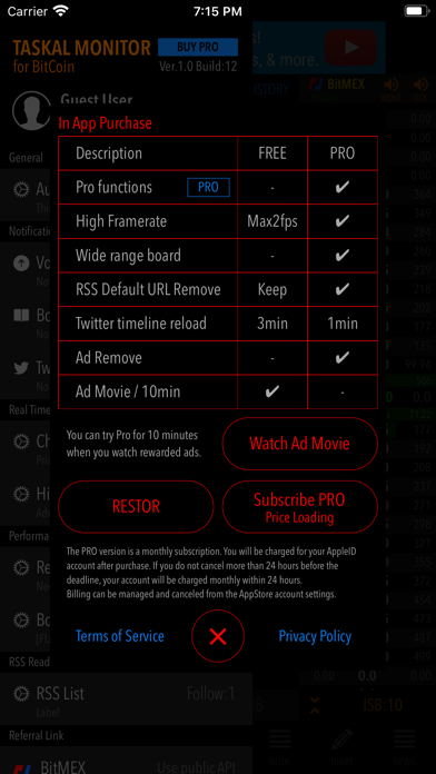 Скриншоты TASKAL MONITOR for BitCoin
