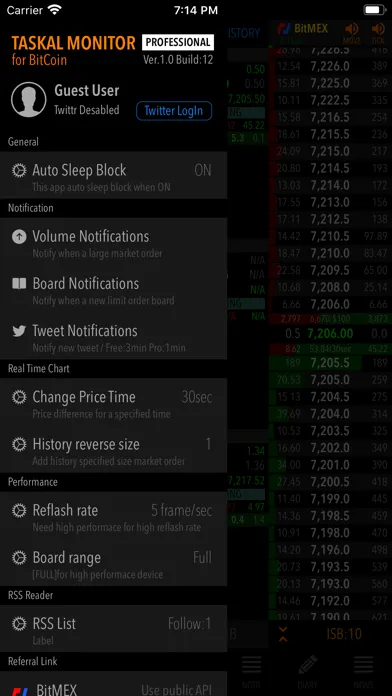Screenshot di TASKAL MONITOR for BitCoin