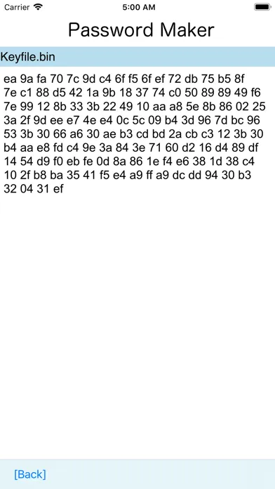 Tangkapan skrin Password-Maker