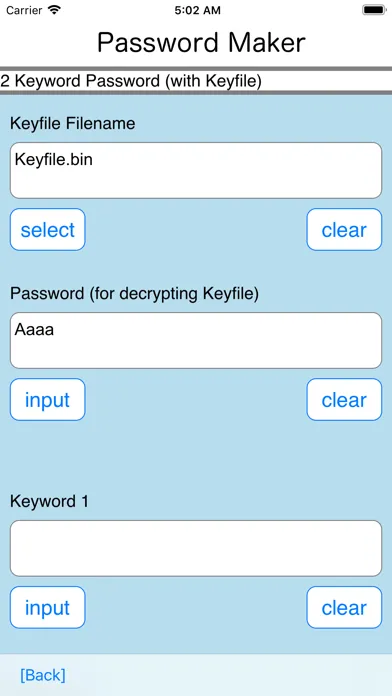 Tangkapan skrin Password-Maker