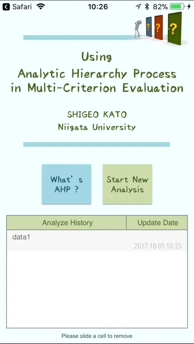 Capturas de pantalla de Materials Evaluation with AHP
