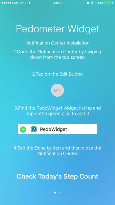 Pedometer Widgets سکرین شاٹس