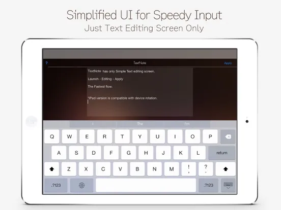 Tangkapan skrin TextNote : Text Widget iPad 