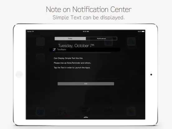 Tangkapan skrin TextNote : Text Widget iPad 