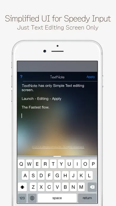 Tangkapan skrin TextNote : Text Widget