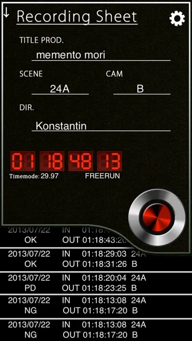 Скриншоты ClapperPod -DigitalSlate-