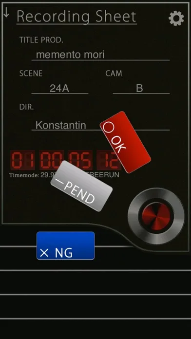 Скриншоты ClapperPod -DigitalSlate-