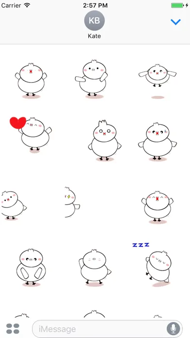Tangkapan skrin Bird Moving Sticker