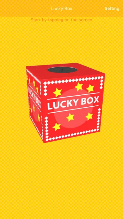 Tangkapan layar Lucky Box. Lottery ticket