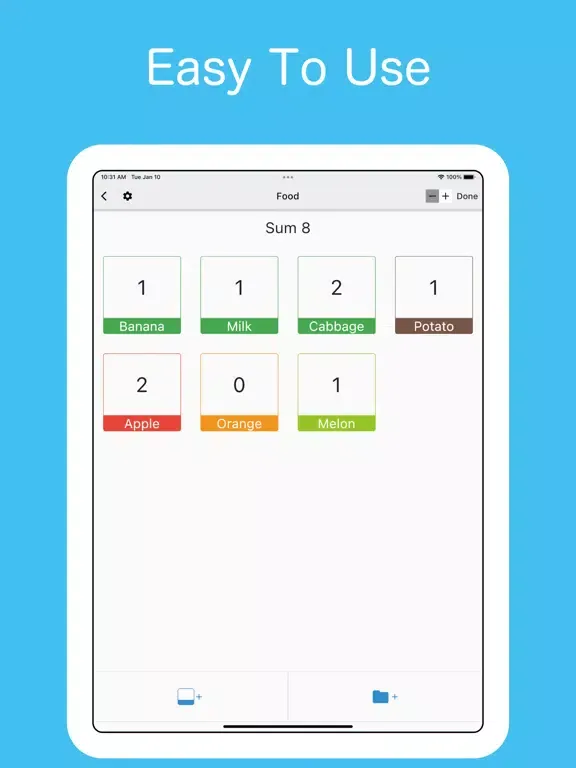 Capturas de tela do Tally Counter Count App iPad 